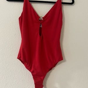 Princess Polly red bodysuit/swimsuit